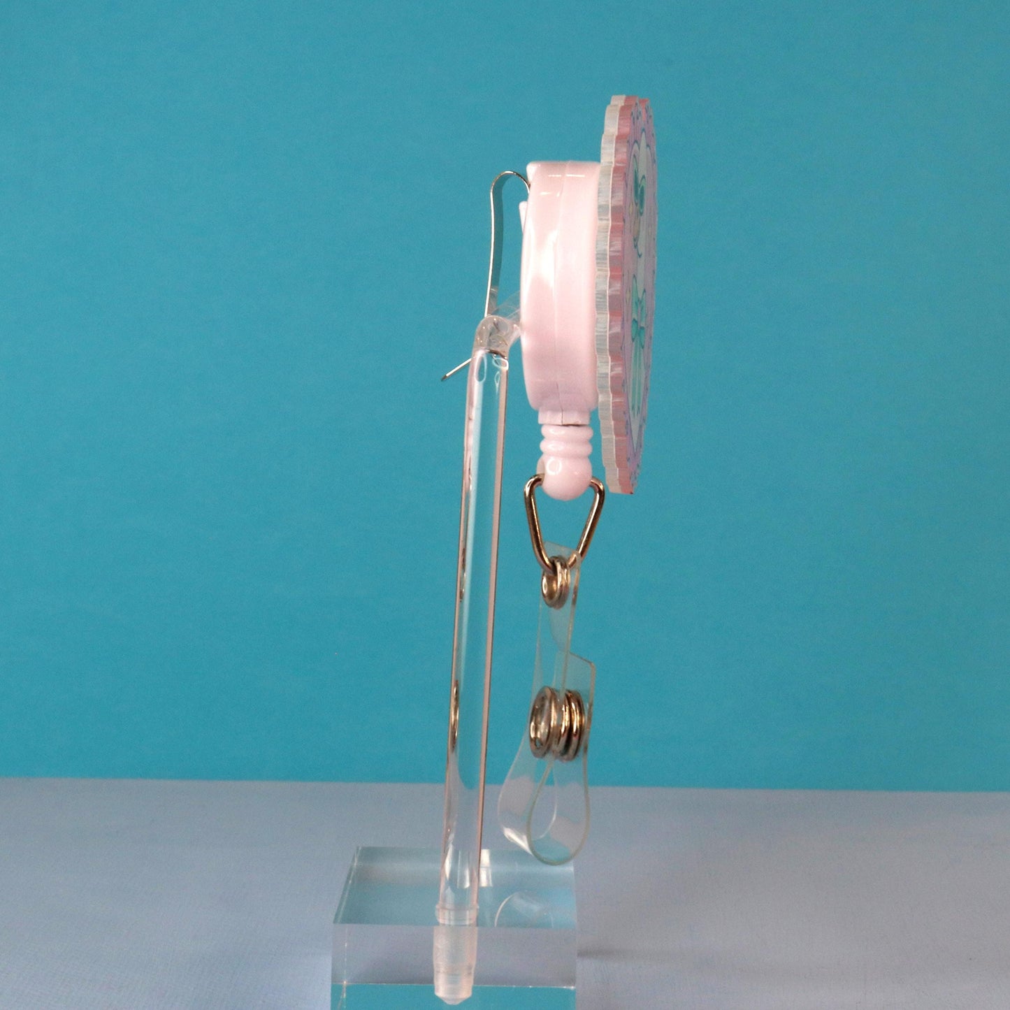 Silly Goose Coquette Badge Reel | Funny Acrylic ID Holder for Healthcare Workers