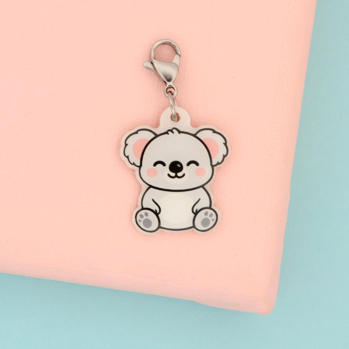 Kawaii Koala Badge Reel Charm