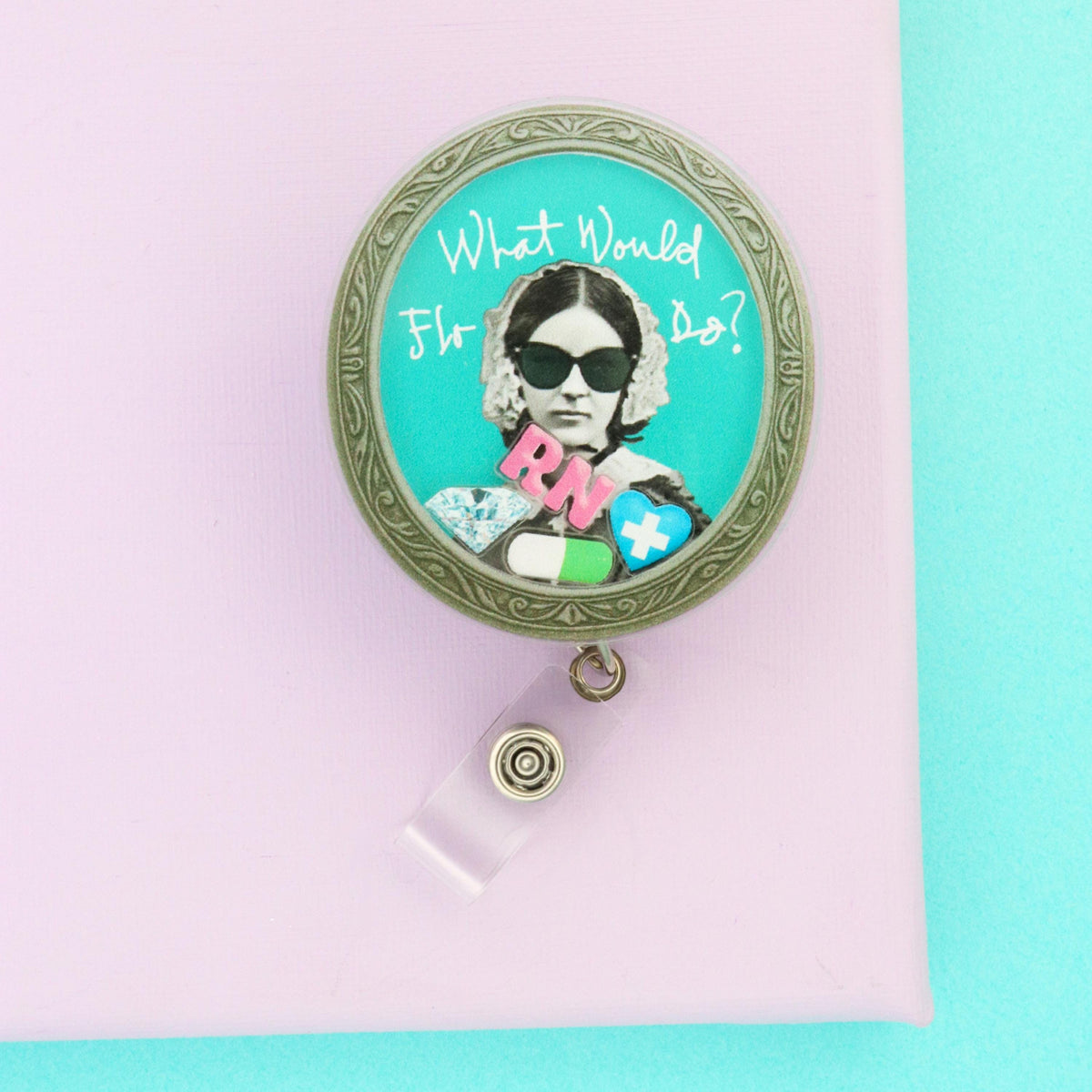 Florence Nightingale Shaker Badge Reel