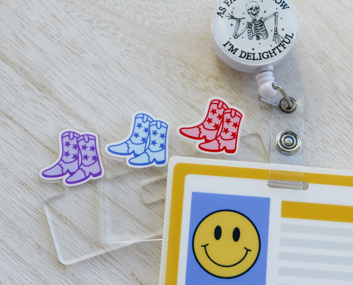 Badge Topper - Cowboy Boots - Acclaim Status Co Acclaim Status Co Purple