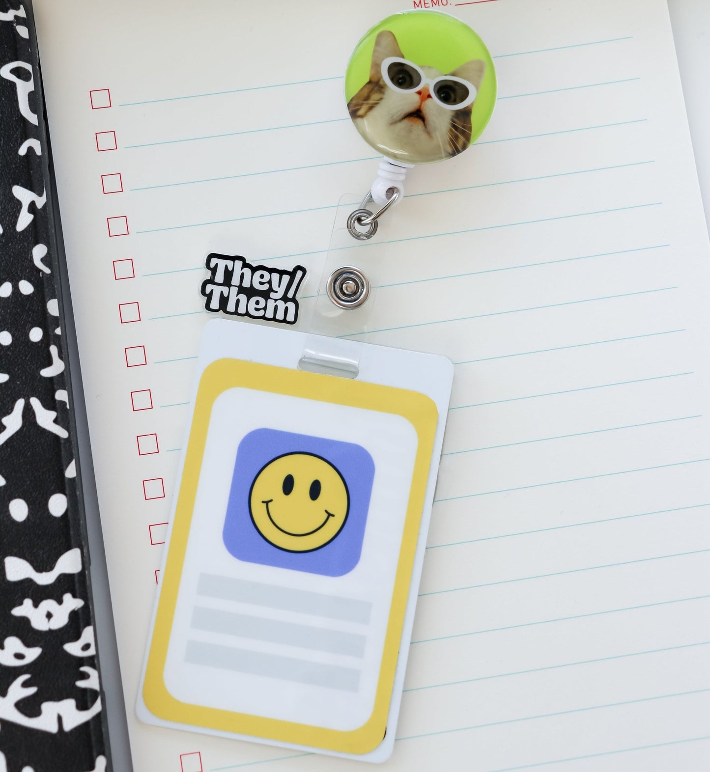 Badge Topper - Pronouns - Acclaim Status CoAcclaim Status CoHe/Him - BlueHorizontal Badge