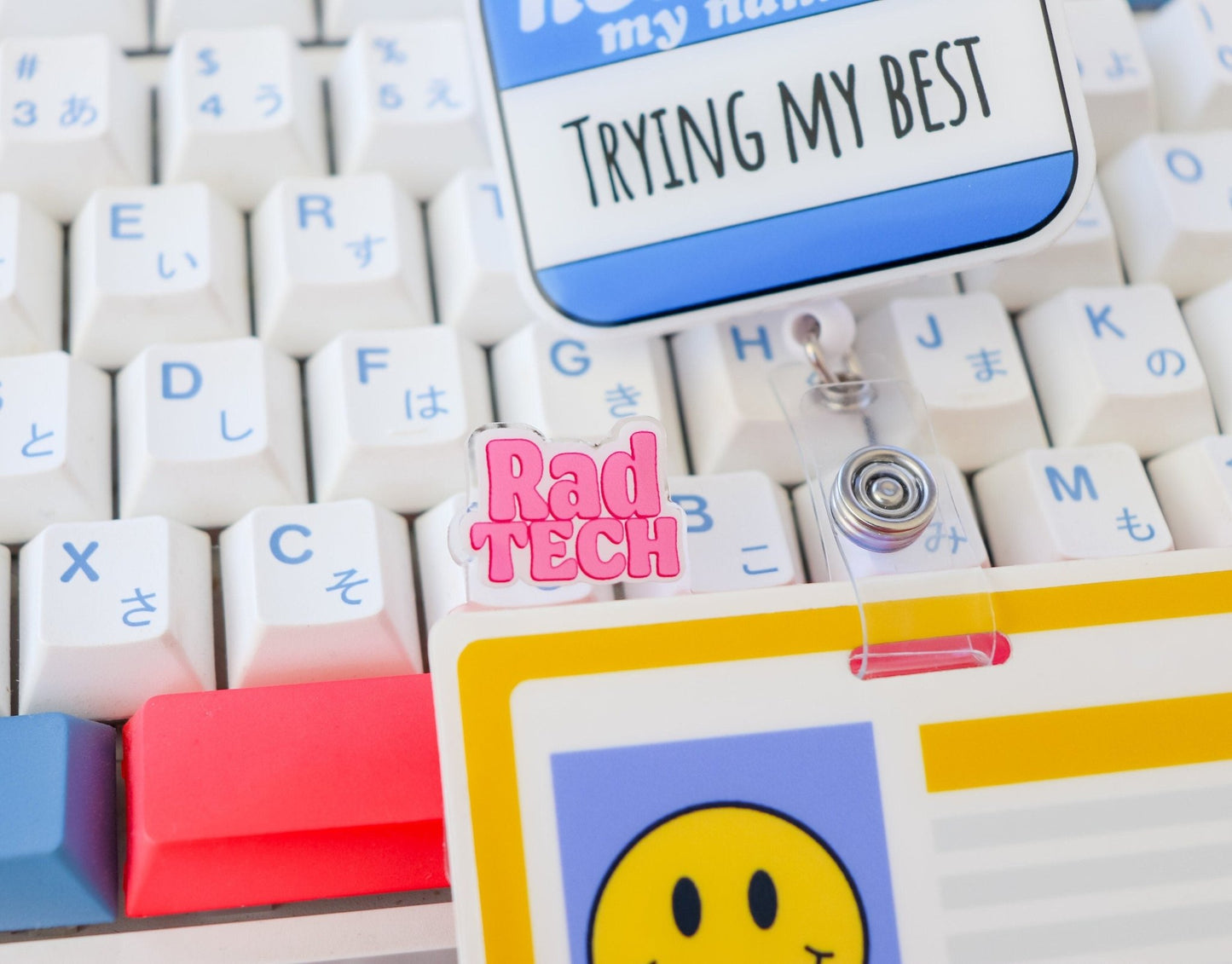 Badge Topper - Rad Tech - Acclaim Status Co Acclaim Status Co Horizontal BadgePink
