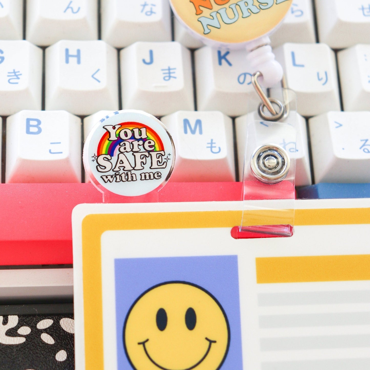 Badge Topper - You Are Safe With Me - Acclaim Status Co Acclaim Status Co Horizontal Badge