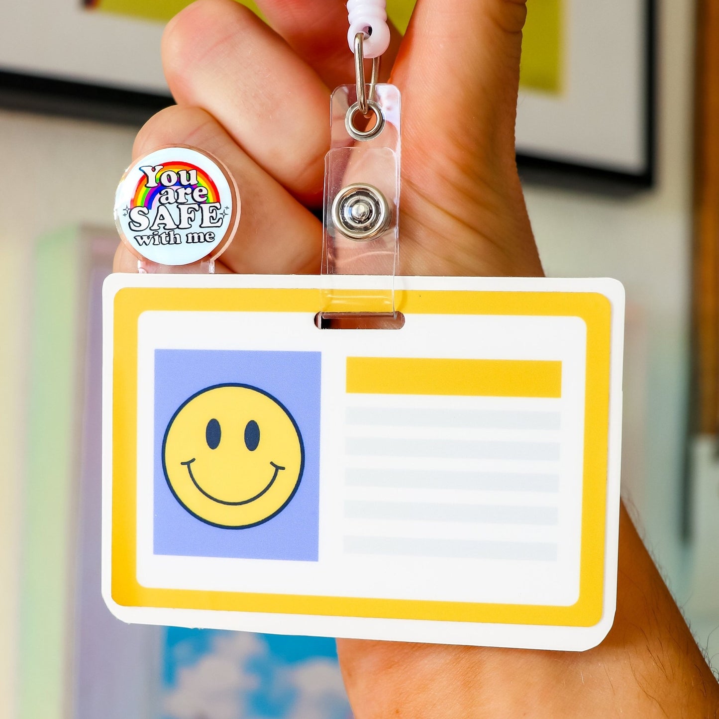 Badge Topper - You Are Safe With Me - Acclaim Status Co Acclaim Status Co Horizontal Badge