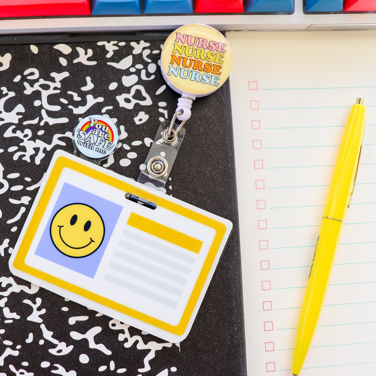 Badge Topper - You Are Safe With Me - Acclaim Status Co Acclaim Status Co Horizontal Badge