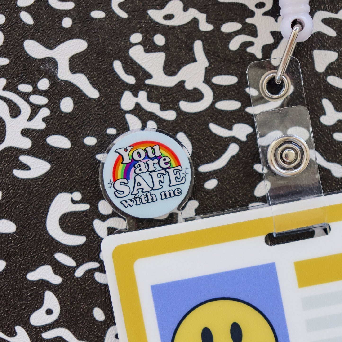 Badge Topper - You Are Safe With Me - Acclaim Status Co Acclaim Status Co Horizontal Badge