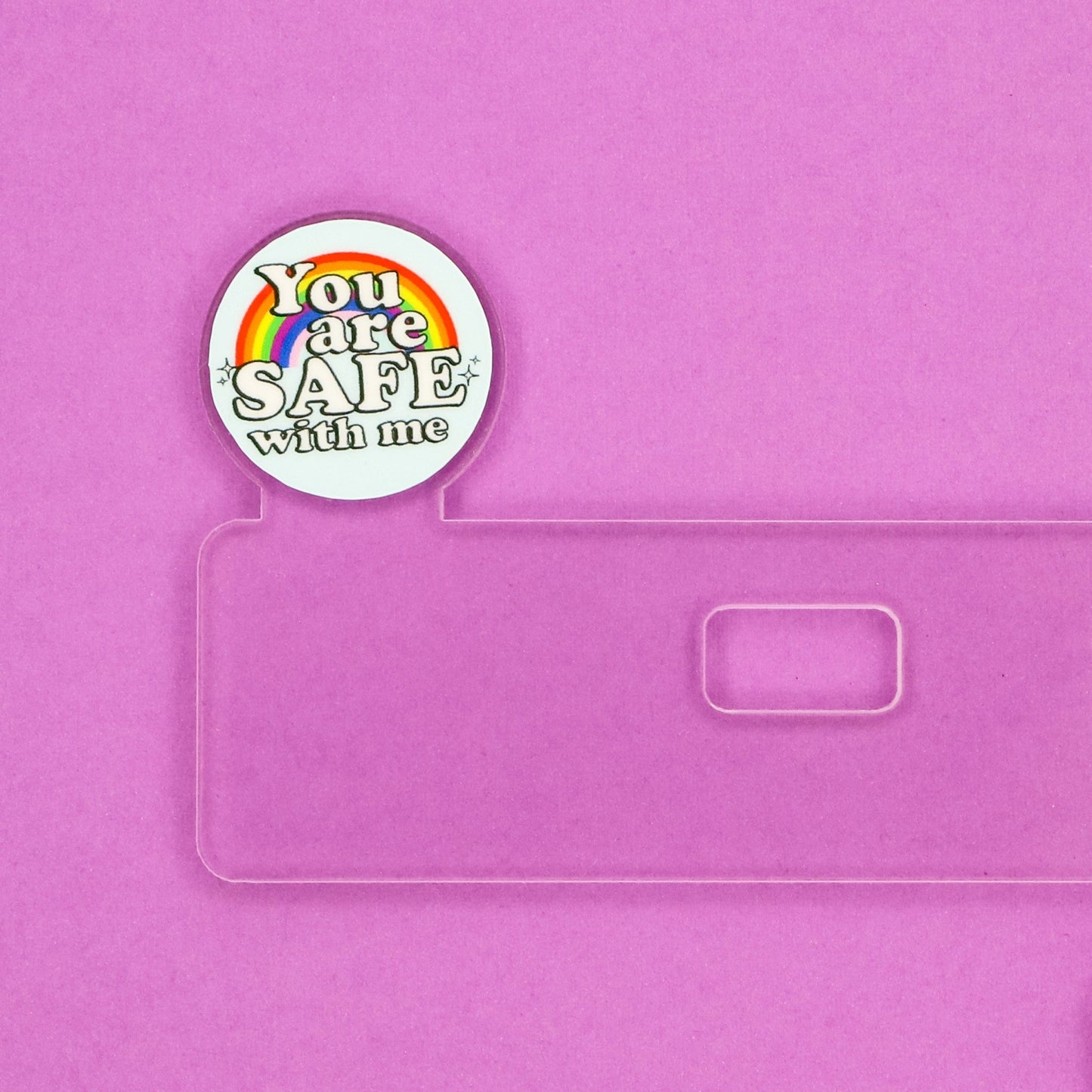 Badge Topper - You Are Safe With Me - Acclaim Status CoAcclaim Status CoHorizontal Badge