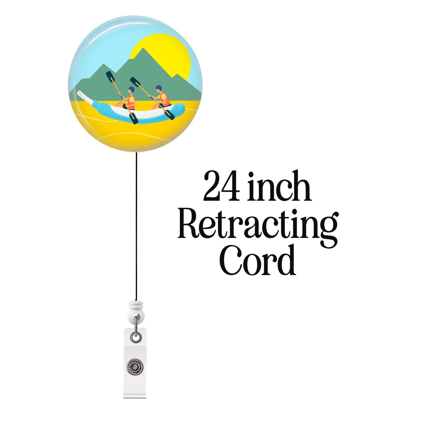 Funny Nurse Badge Reel Cooter Canoe PureWick ER ICU Gift Medical Nursing ID Retractable Badge Holder Nursing - Acclaim Status Co Acclaim Status Co Belt Clip