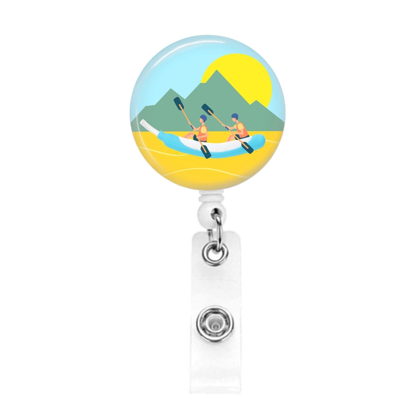 Funny Nurse Badge Reel Cooter Canoe PureWick ER ICU Gift Medical Nursing ID Retractable Badge Holder Nursing - Acclaim Status Co Acclaim Status Co Belt Clip
