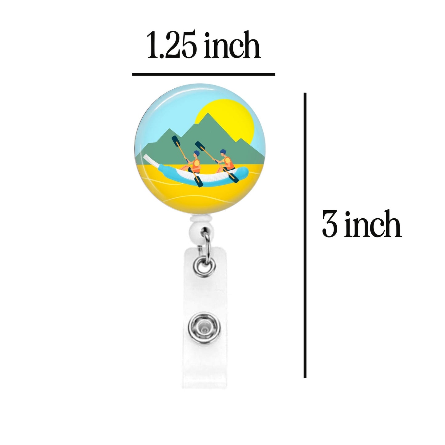 Funny Nurse Badge Reel Cooter Canoe PureWick ER ICU Gift Medical Nursing ID Retractable Badge Holder Nursing - Acclaim Status Co Acclaim Status Co Belt Clip