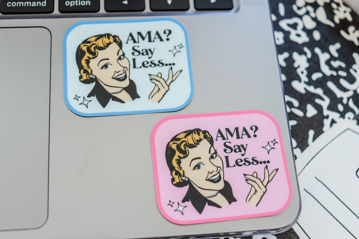 Funny Nurse Sticker - "AMA? Say Less" - Acclaim Status Co Acclaim Status Co Purple