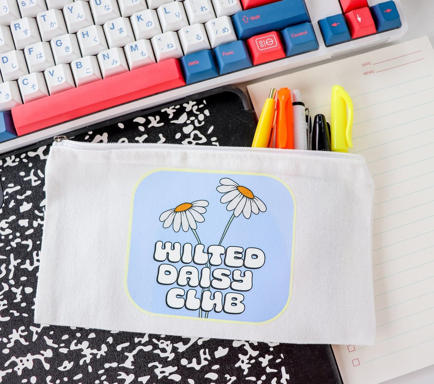 Funny Pen Bag - Wilted Daisy Club - Acclaim Status Co Acclaim Status Co