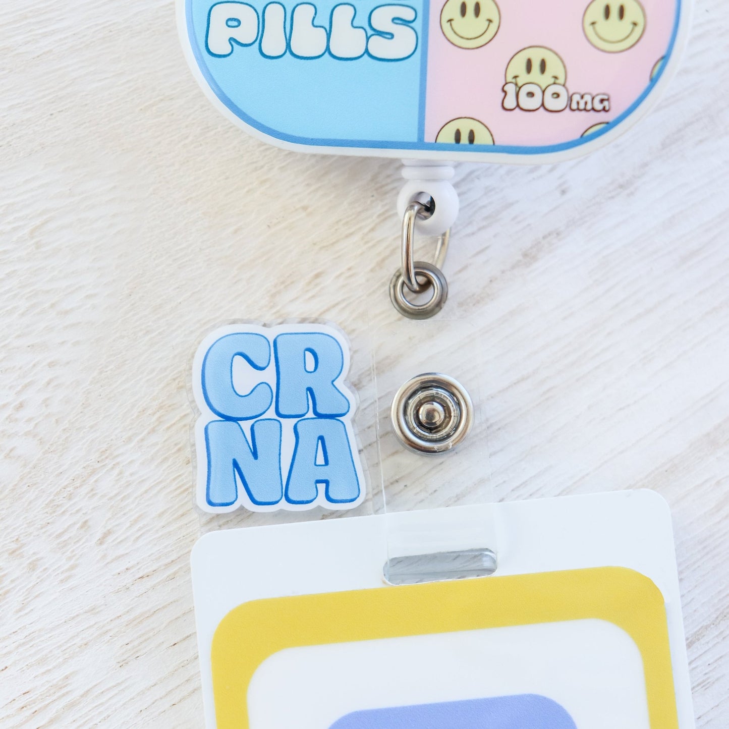 Nurse Badge Topper - CRNA - Acclaim Status Co Acclaim Status Co Horizontal BadgePink