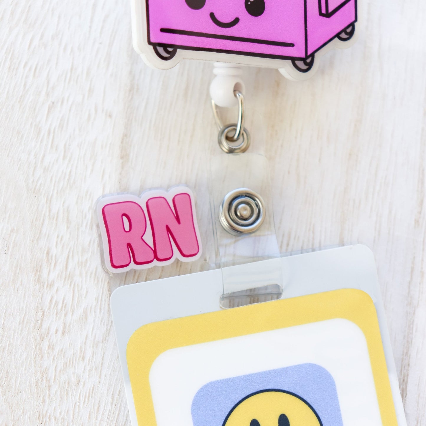 Nurse Badge Topper - RN - Acclaim Status Co Acclaim Status Co Horizontal BadgePink