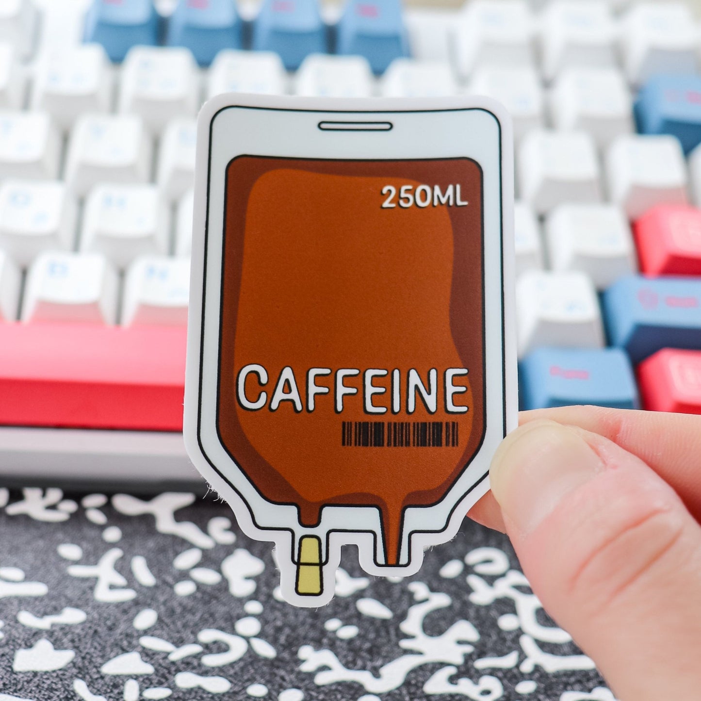 Sticker - Caffeine IV Bag - Acclaim Status Co Acclaim Status Co