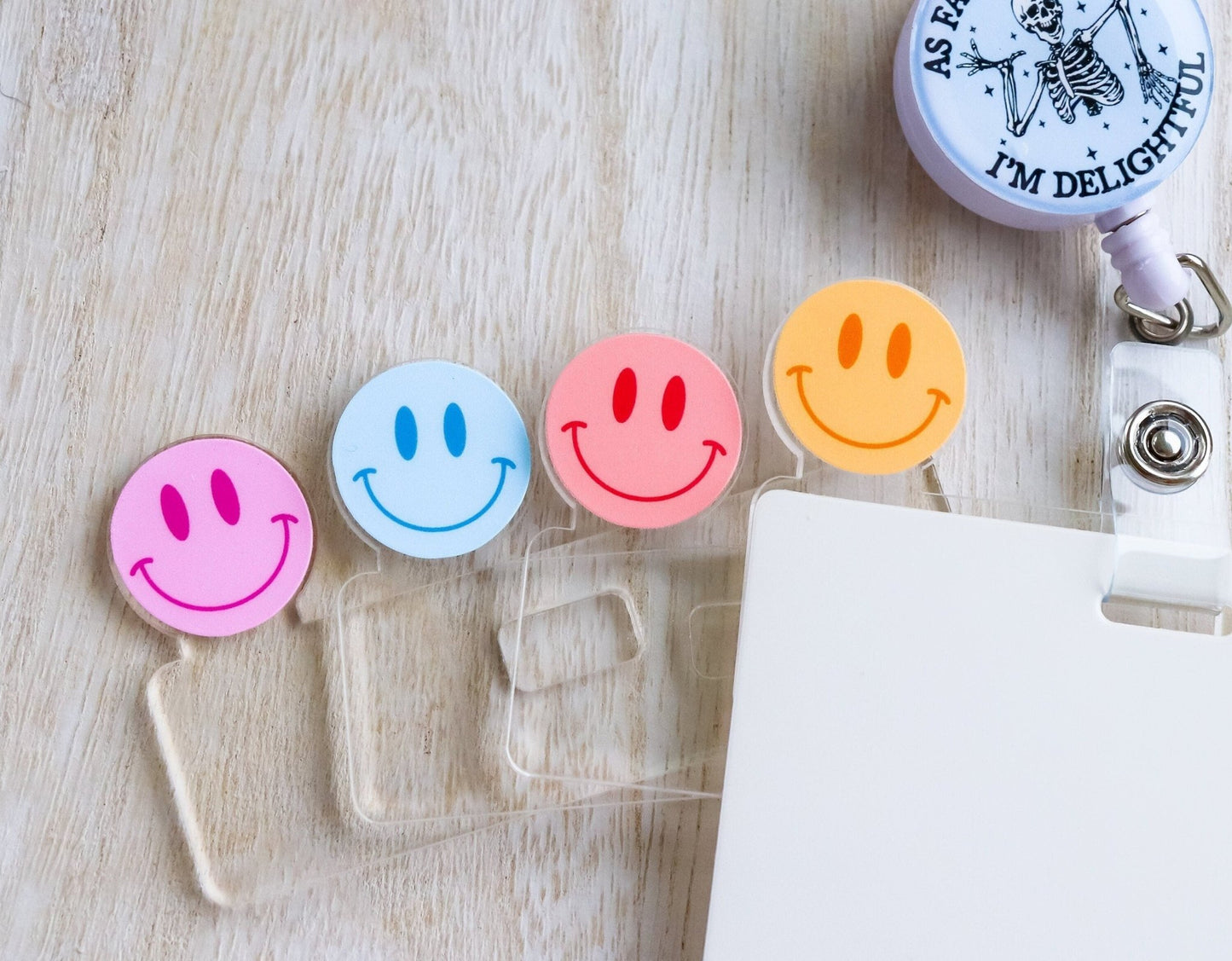 Badge Topper - Smiley Face - Acclaim Status CoAcclaim Status CoBlueHorizontal Badge
