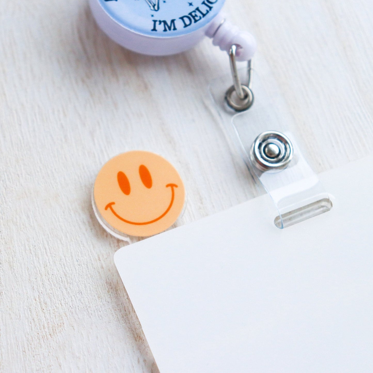 Badge Topper - Smiley Face - Acclaim Status CoAcclaim Status CoBlueHorizontal Badge