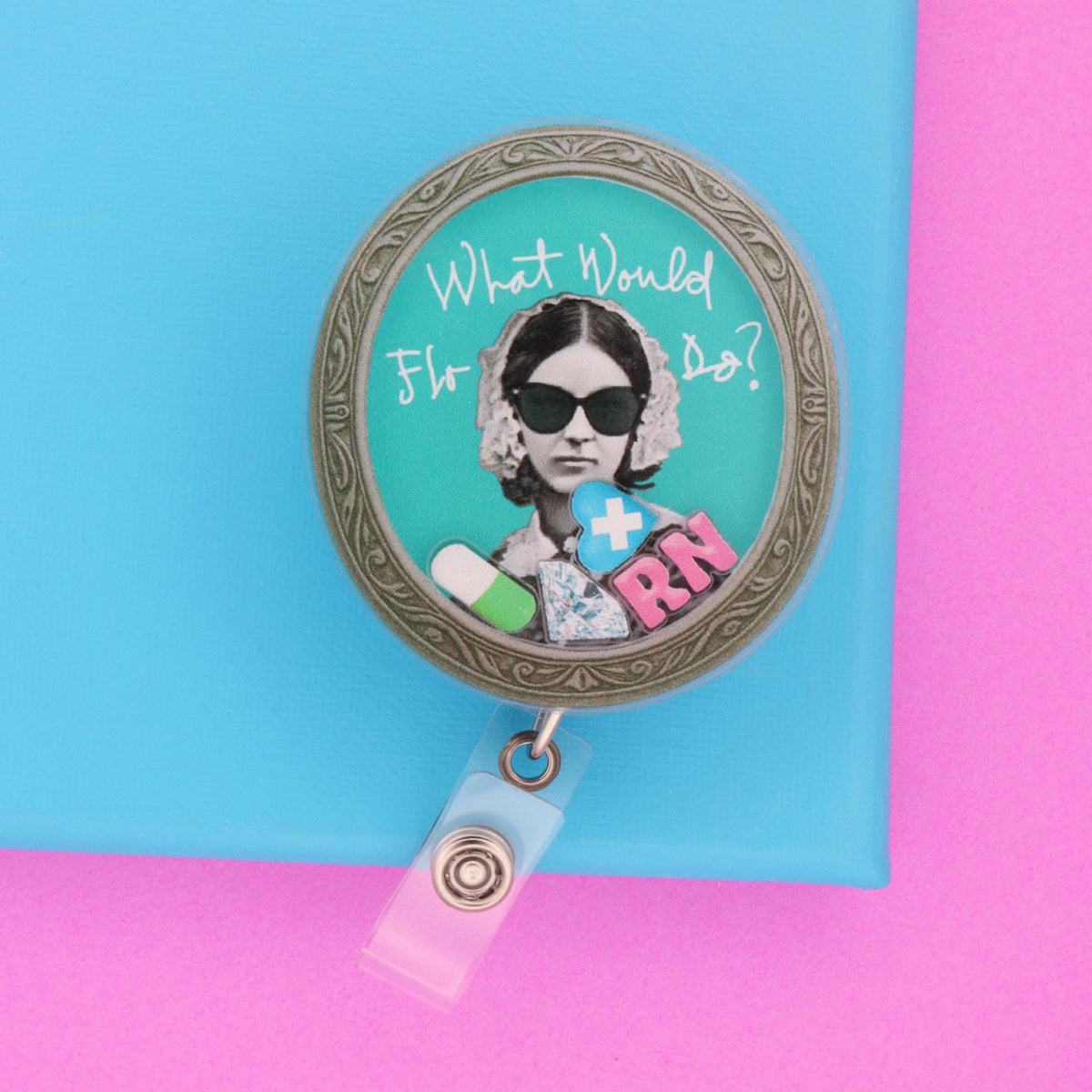 Florence Nightingale Shaker Badge Reel