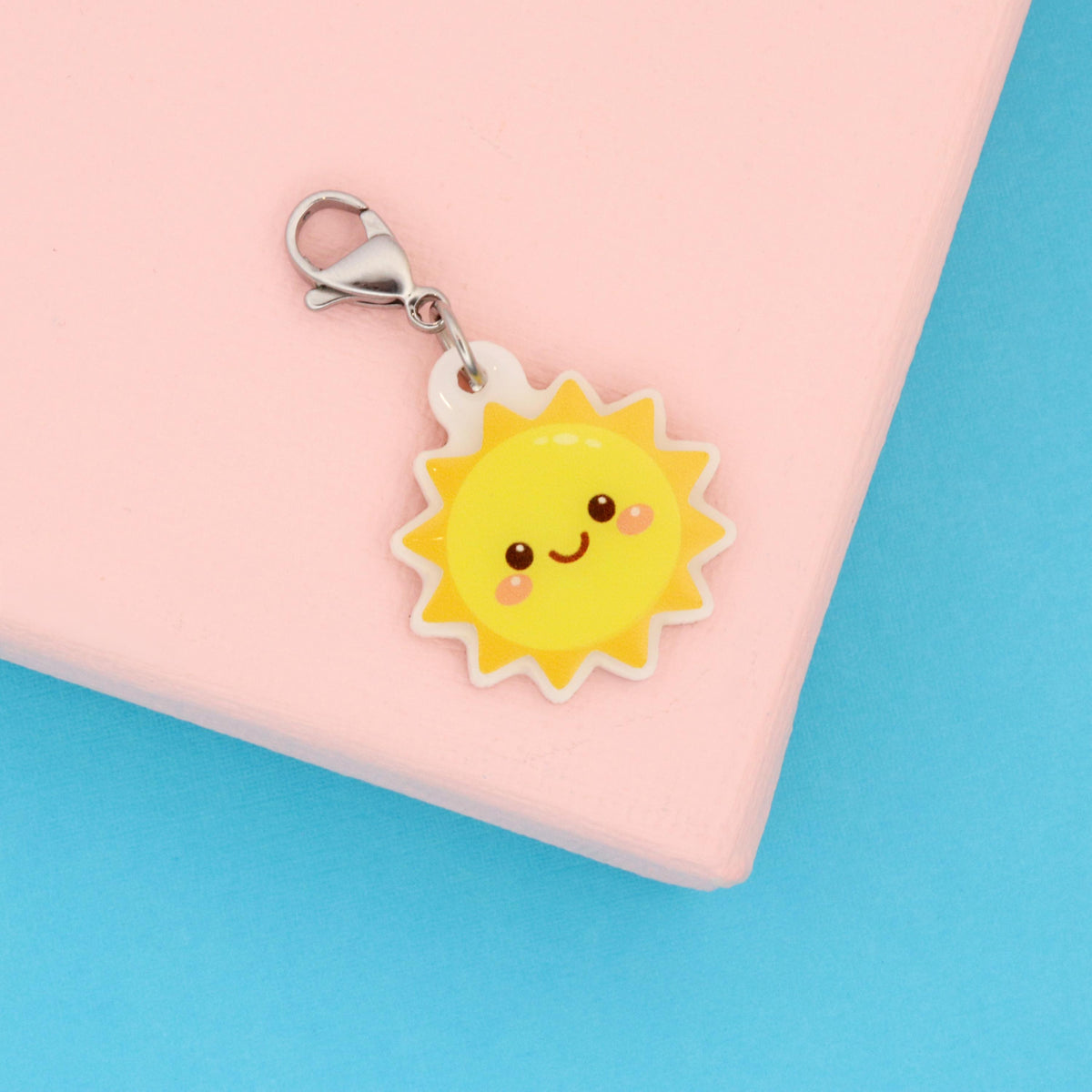 Smiley Sun Nurse Dangle Charm I RN Gift | Retro Healthcare Gift