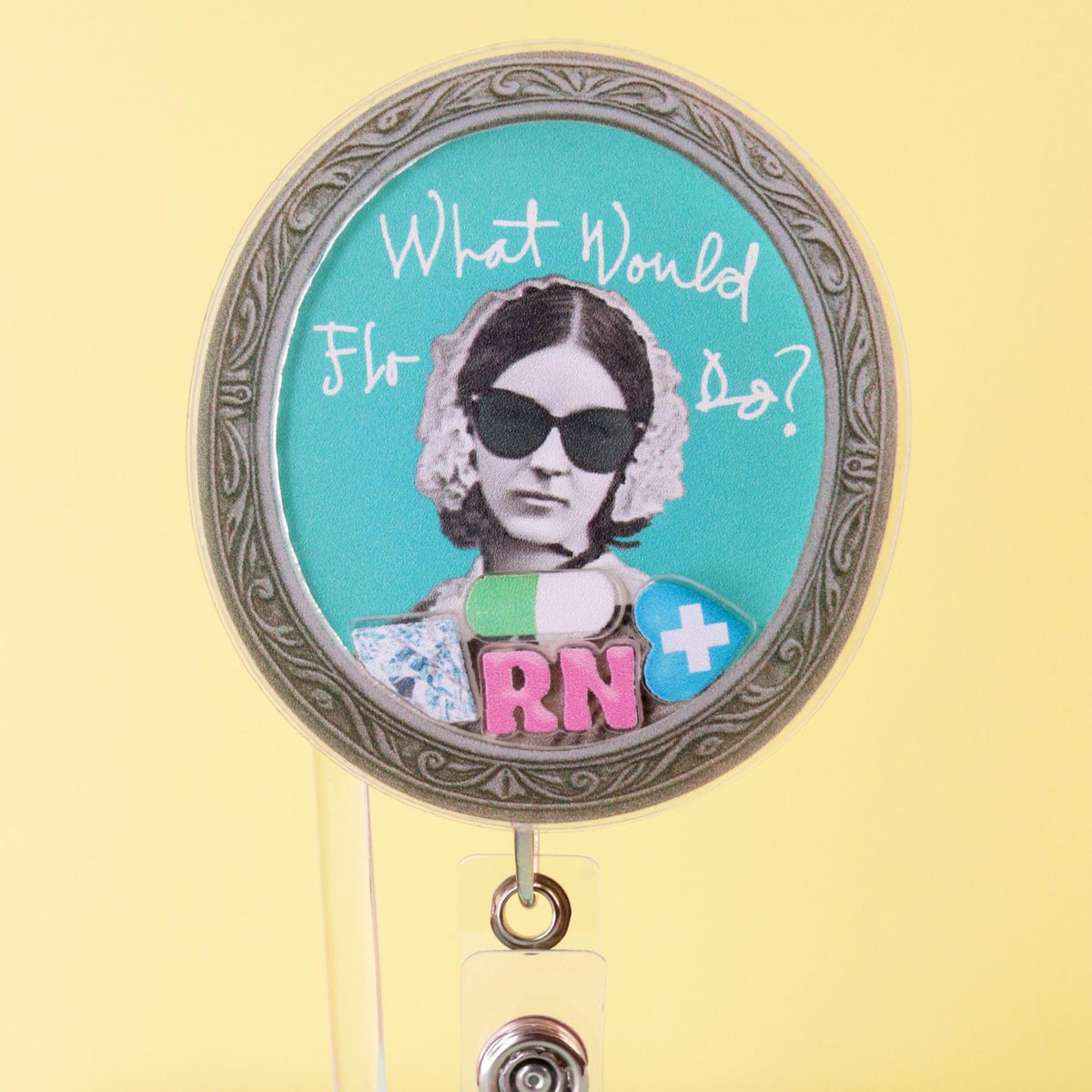 Florence Nightingale Shaker Badge Reel