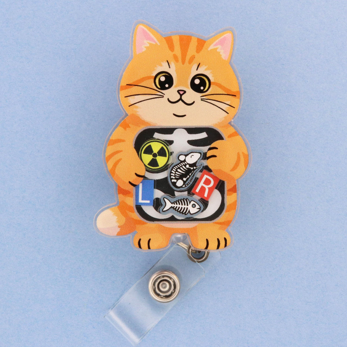 Cat X-Ray Shaker Badge Reel | Radiology Tech Gift