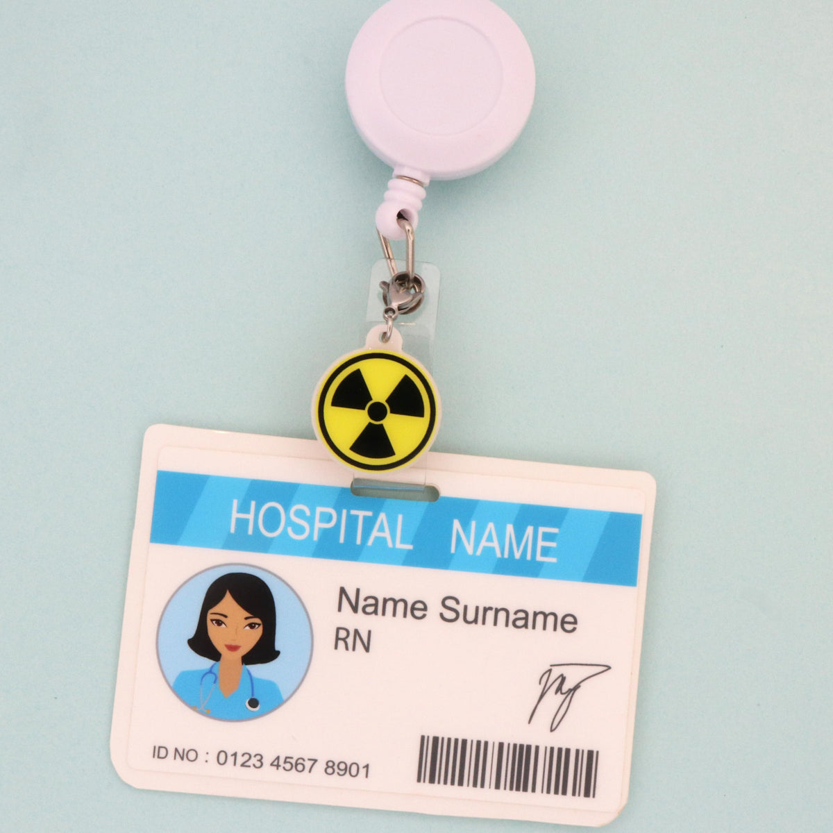 Radiology Badge Reel Charm: Rad Tech Gift