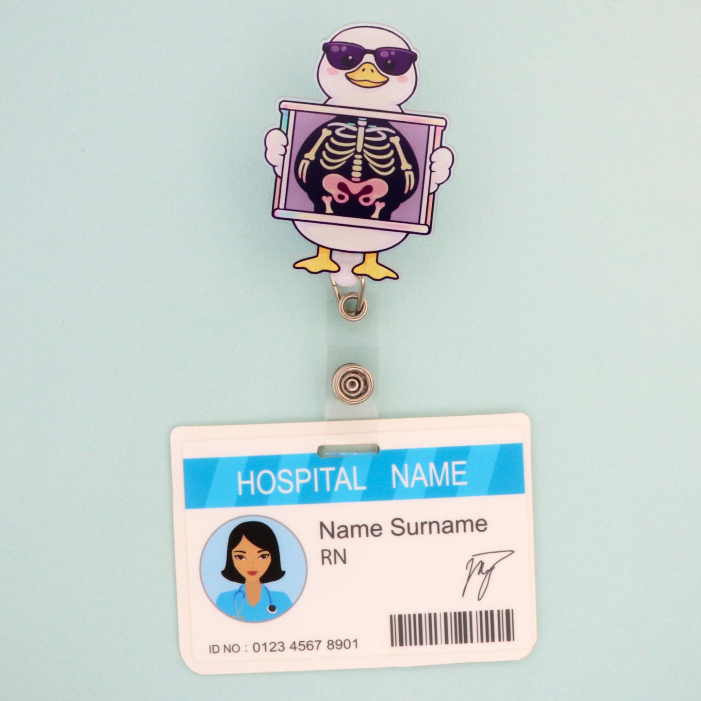 Funny Rad Tech Badge Reel: Xray Goose