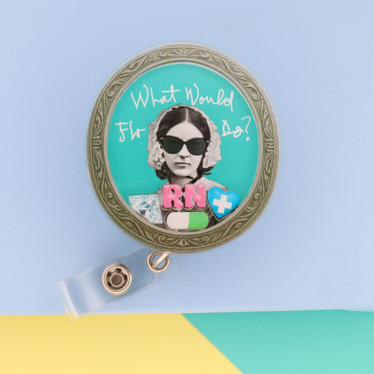 Florence Nightingale Shaker Badge Reel