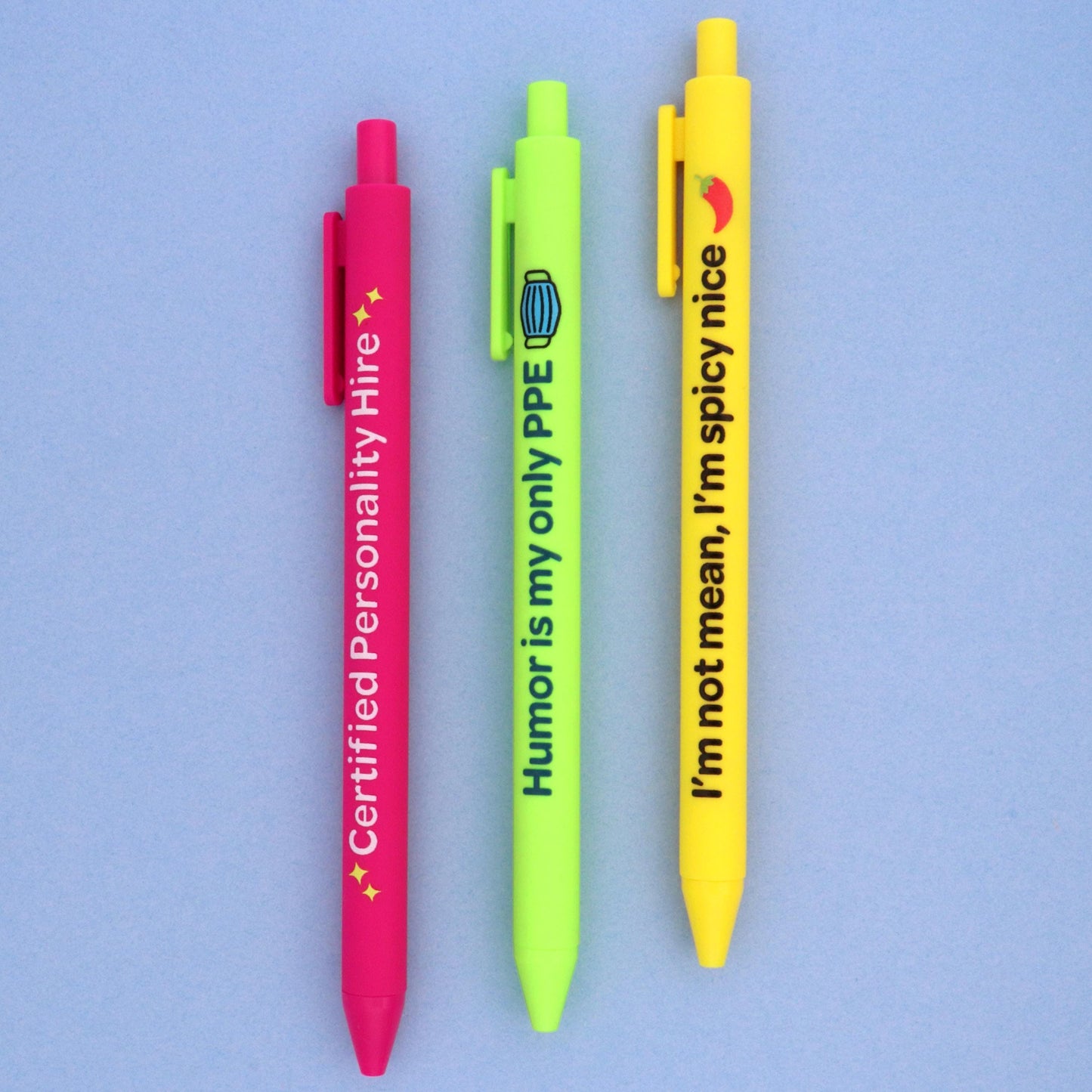 Sarcastic Nurse Pen Set, Funny RN Gift, Black Ink Ballpoint Pens