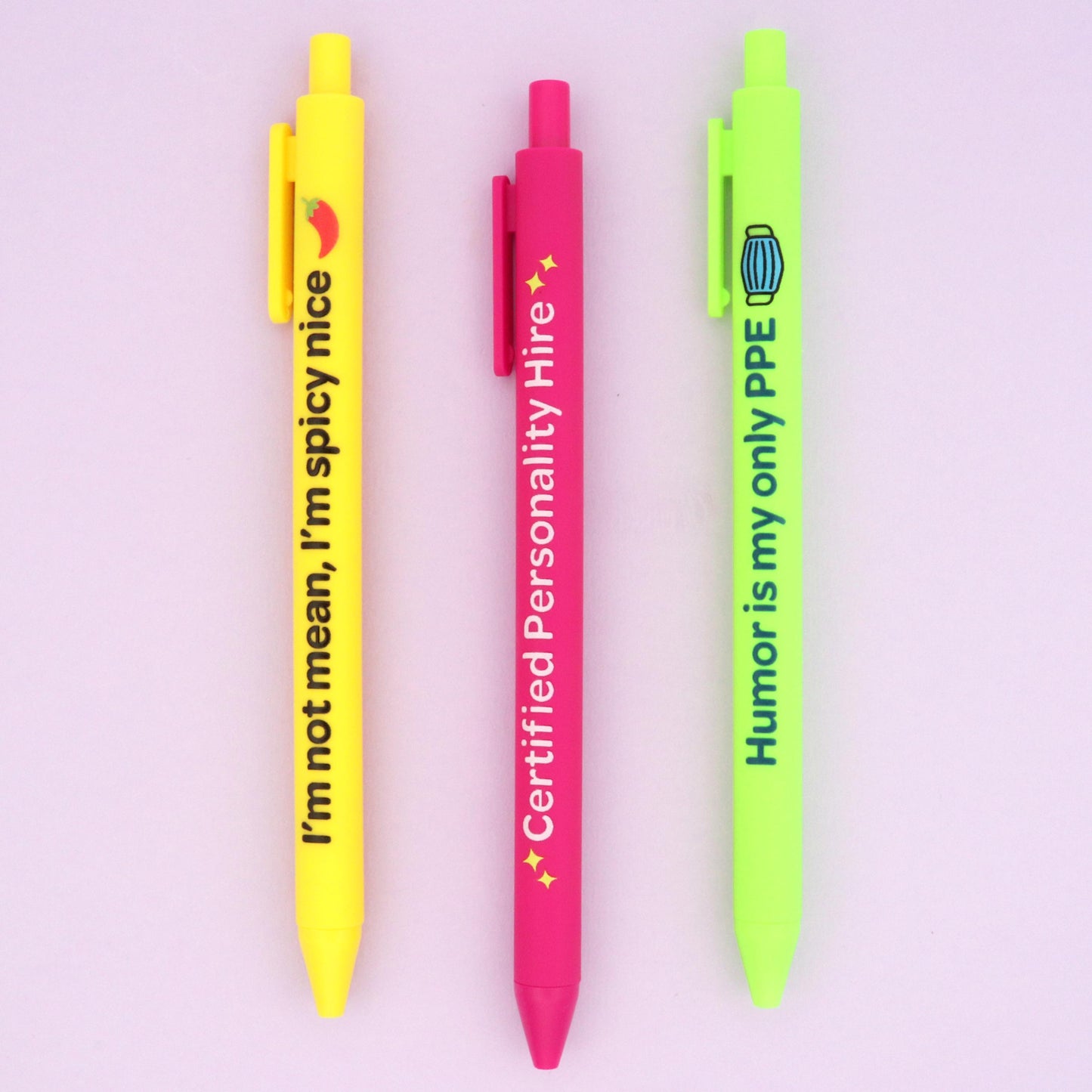 Sarcastic Nurse Pen Set, Funny RN Gift, Black Ink Ballpoint Pens