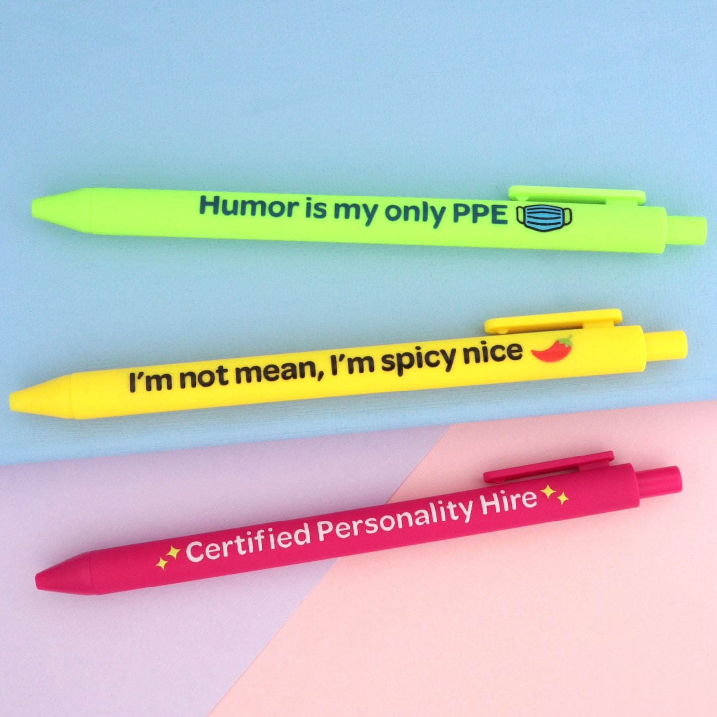Sarcastic Nurse Pen Set, Funny RN Gift, Black Ink Ballpoint Pens