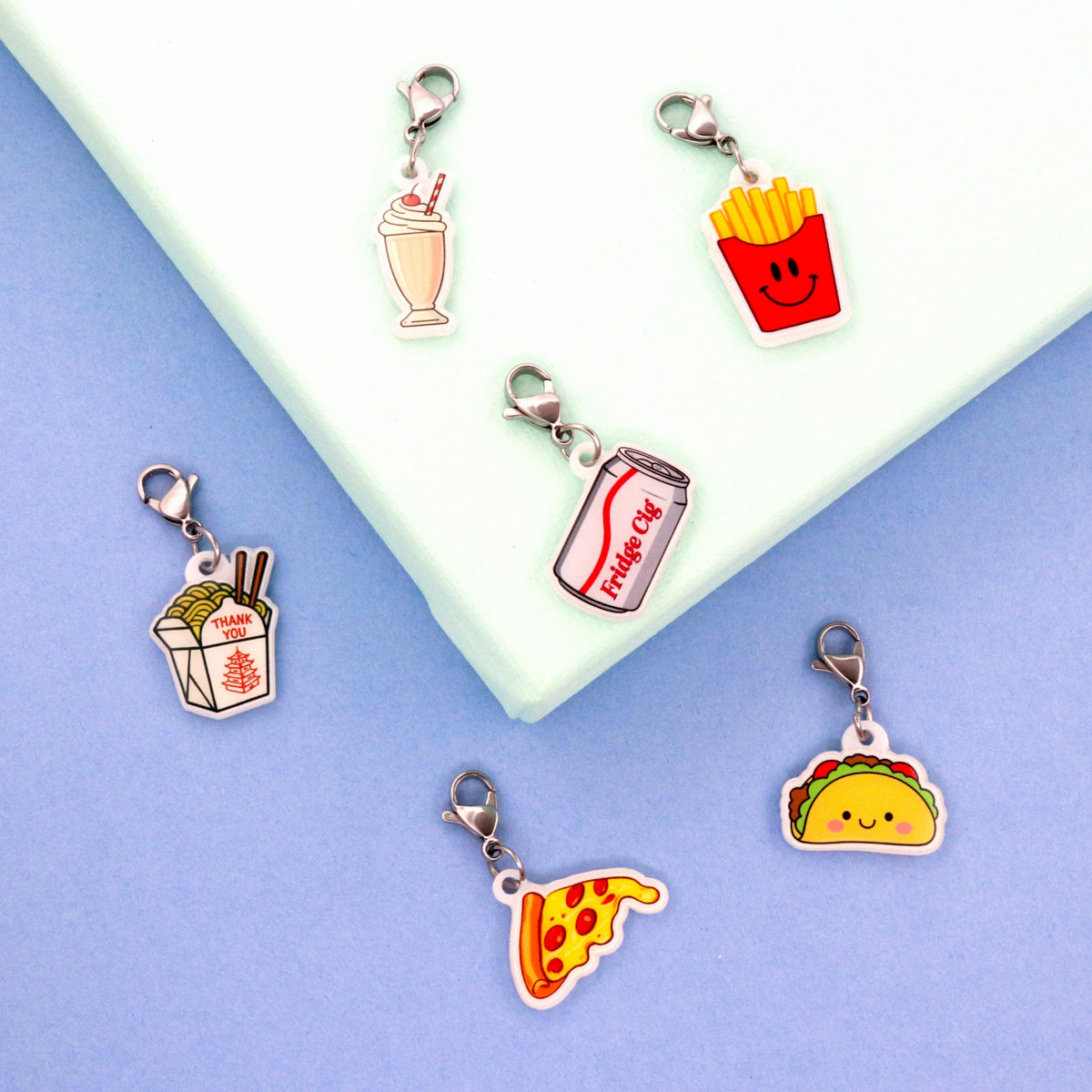 Badge Reel Charms: Junk Food