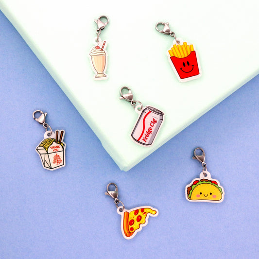 Badge Reel Charms: Junk Food