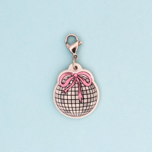 Coquette Disco Ball Nurse Dangle Charm