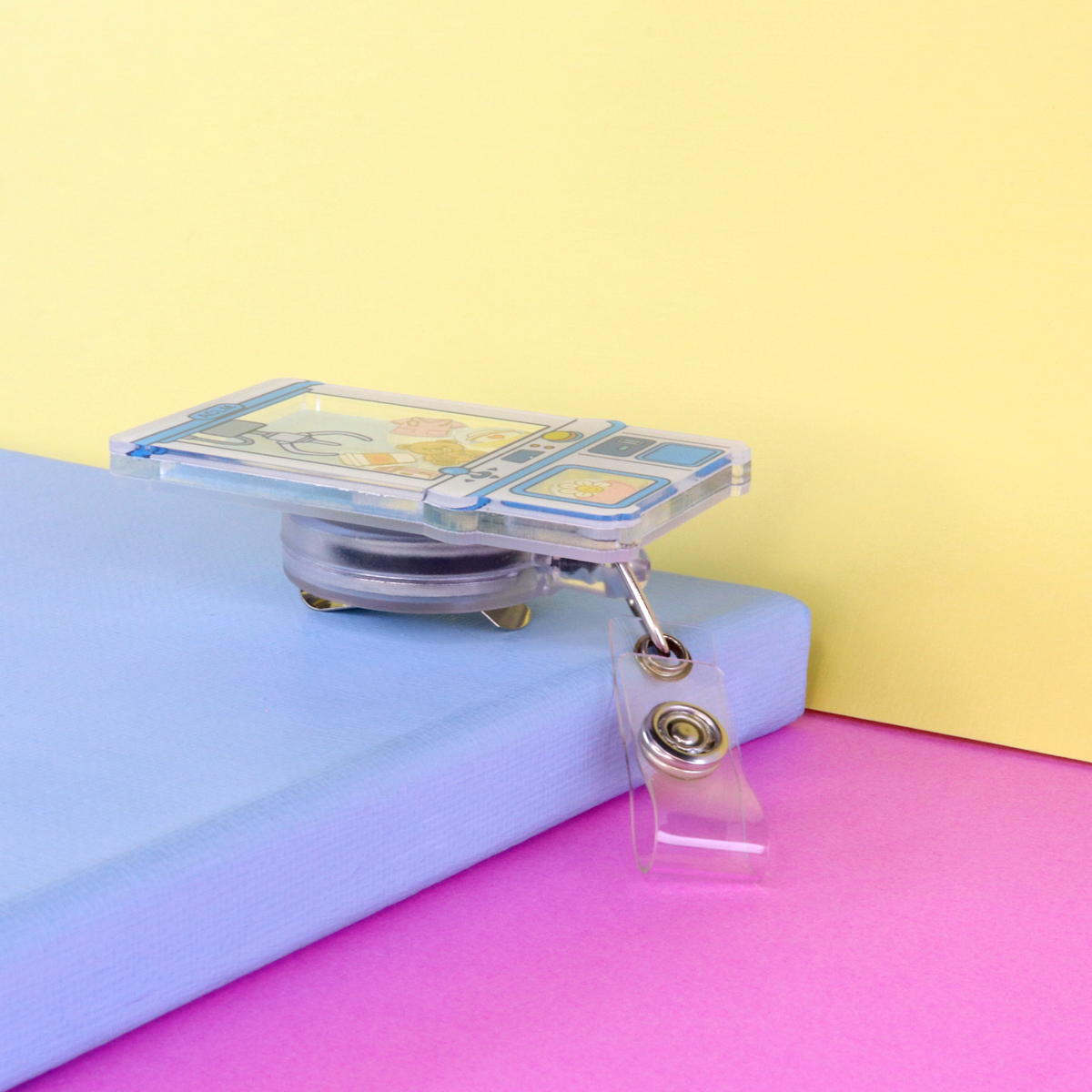Claw Machine Shaker Badge Reel