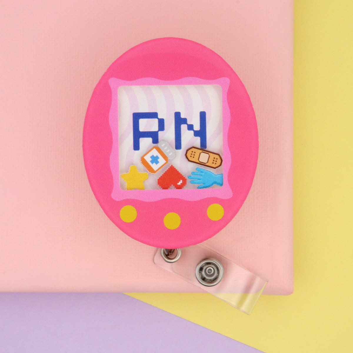 Retro RN Shaker Badge Reel