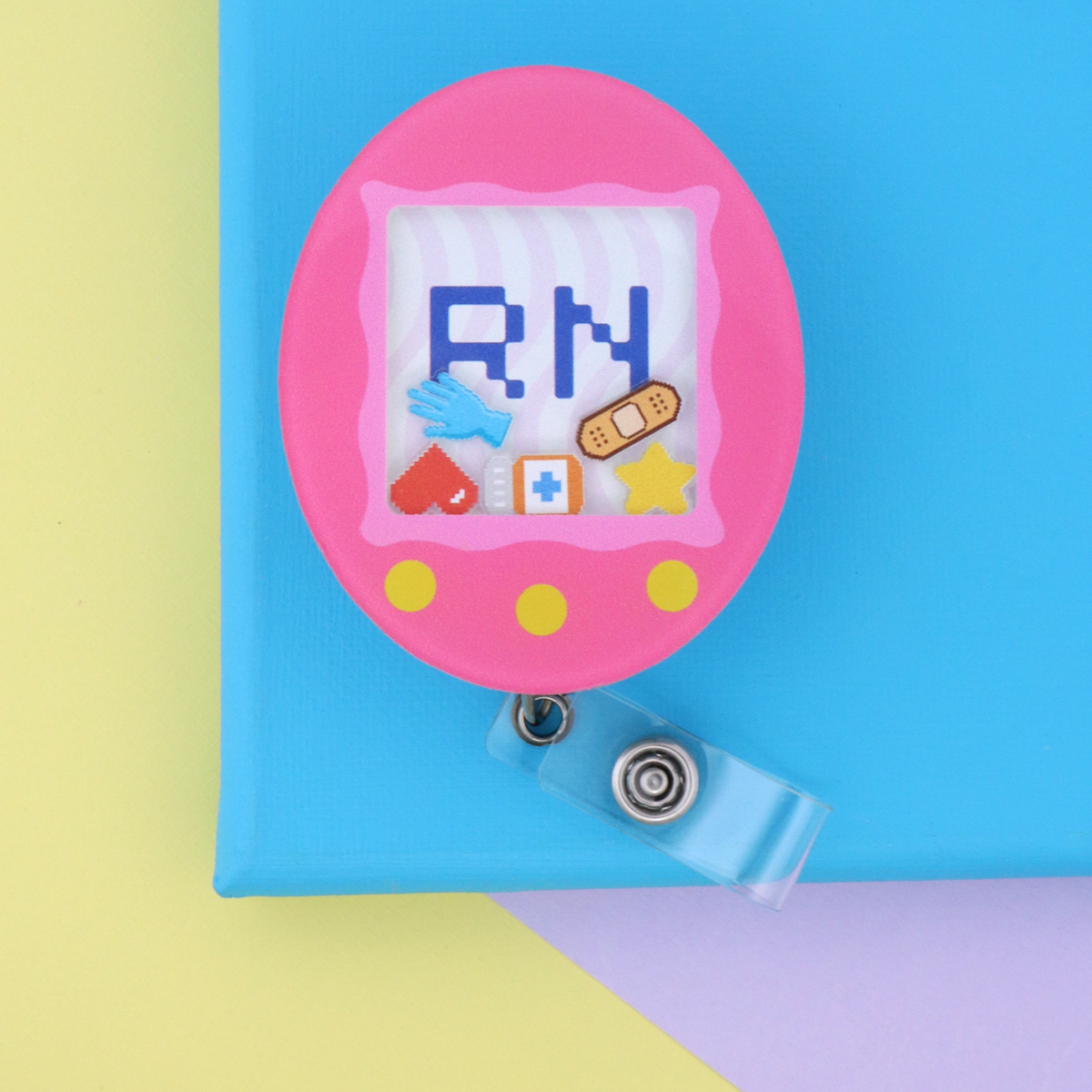 Retro RN Shaker Badge Reel
