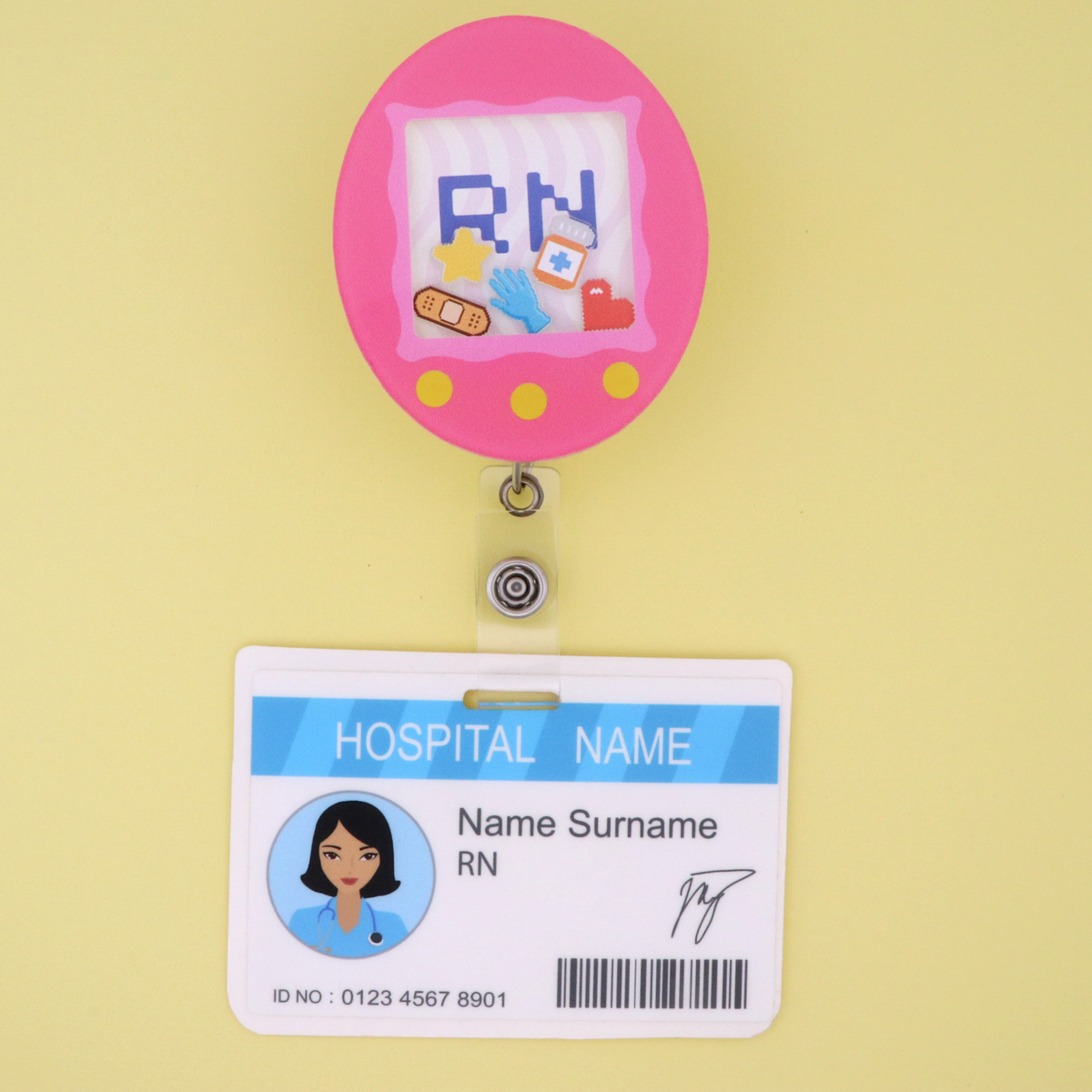 Retro RN Shaker Badge Reel