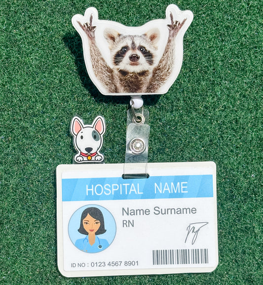 Bull Terrier Badge Topper | Cute Dog ID Badge Clip Accessory – ACLM Shop