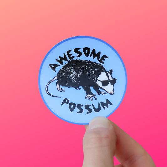 Funny Sticker - Awesome Possum