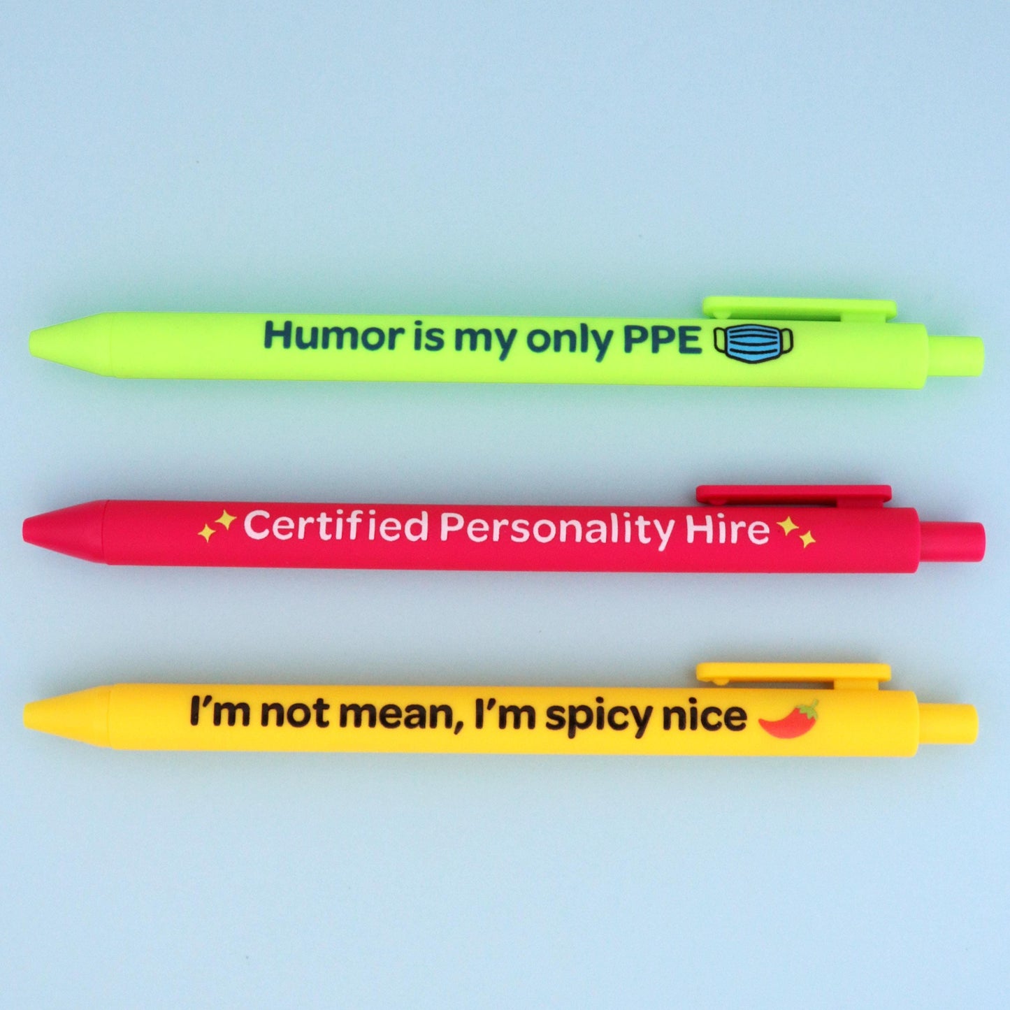 Sarcastic Nurse Pen Set, Funny RN Gift, Black Ink Ballpoint Pens