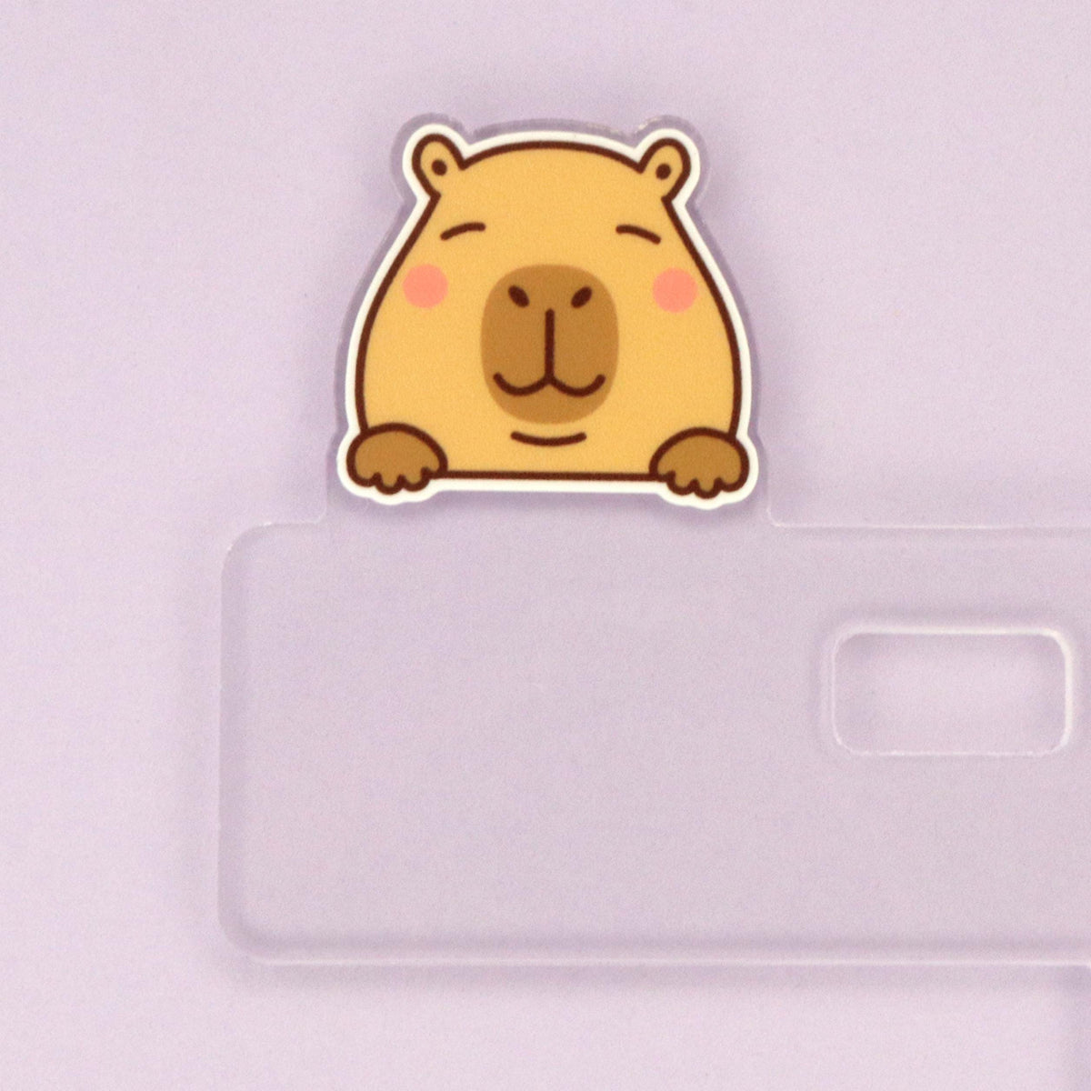 Capybara Nurse Badge Topper: Acrylic Healthcare Accessory
