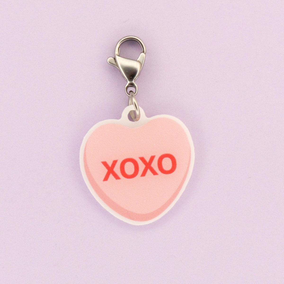 Valentine Badge Reel Charm | Candy Heart Clip On Charm | Nurse Accessory | Funny Medical Gift