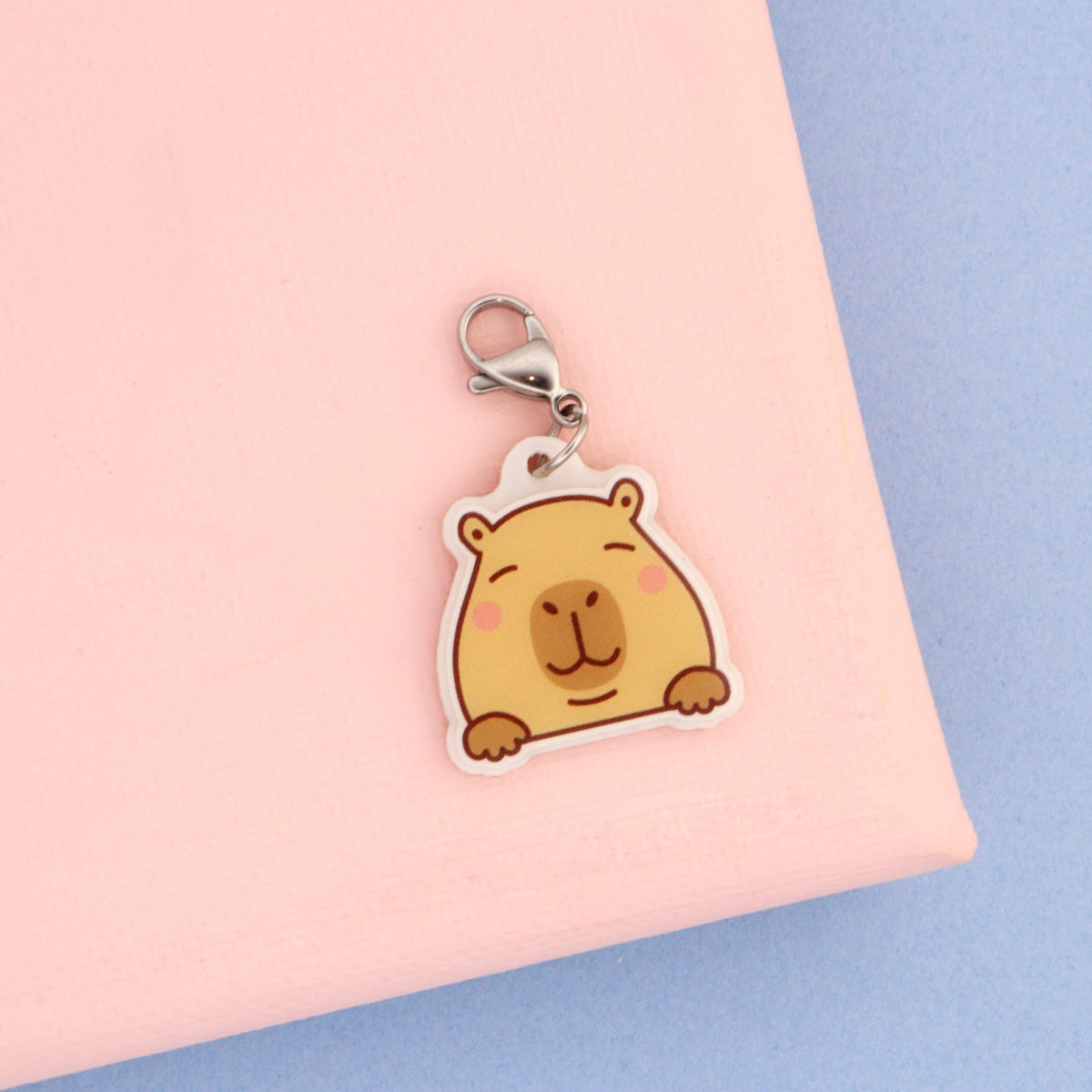 Capybara Badge Reel Dangle Charm