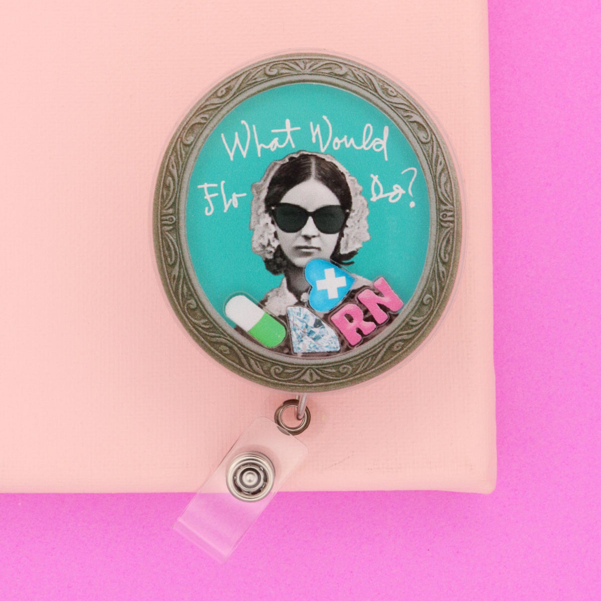Florence Nightingale Shaker Badge Reel