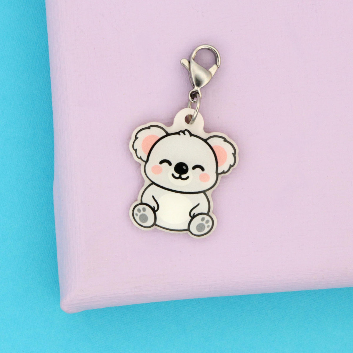 Kawaii Koala Badge Reel Charm