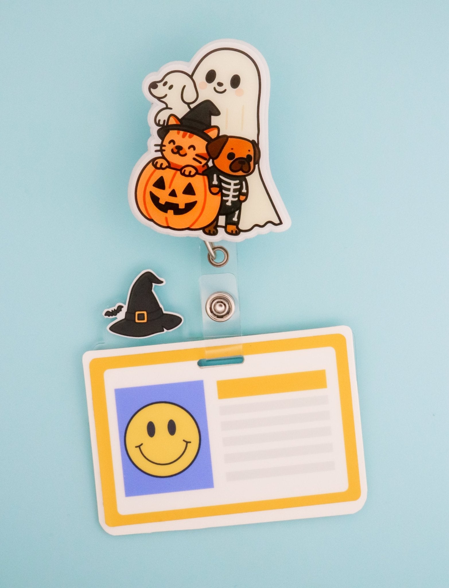 Badge Reel - Ghost Trick or Treating - Acclaim Status CoAcclaim Status CoAlligator Clip