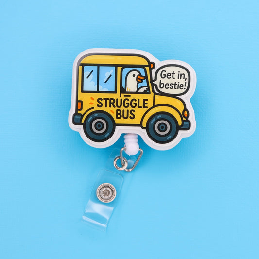Badge Reel - Struggle Bus - Acclaim Status CoAcclaim Status CoAlligator Clip