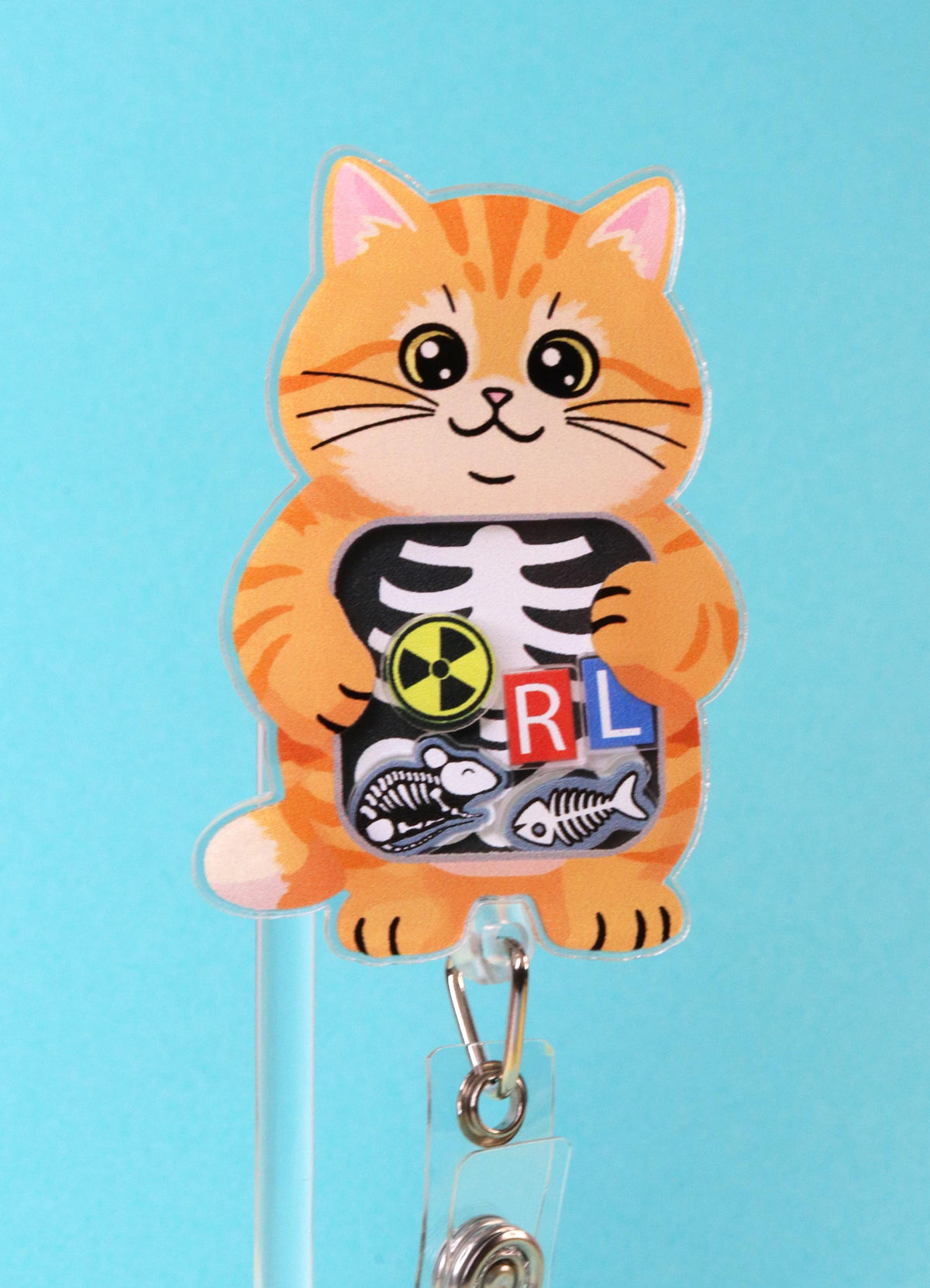 Cat X-Ray Shaker Badge Reel | Radiology Tech Gift