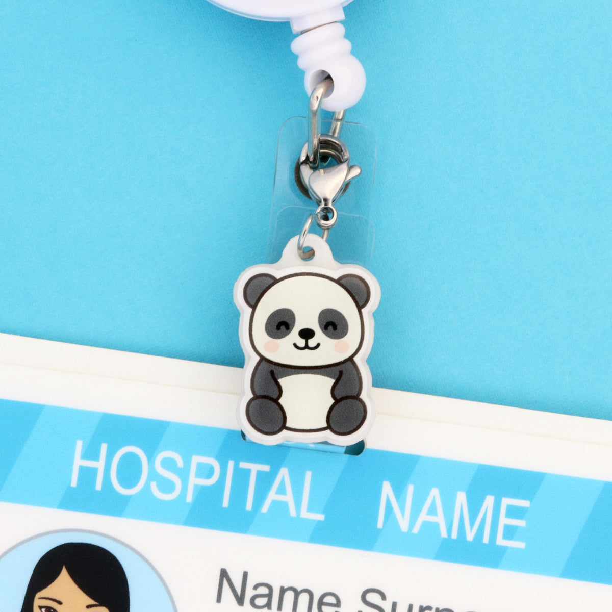 Kawaii Panda Badge Charm